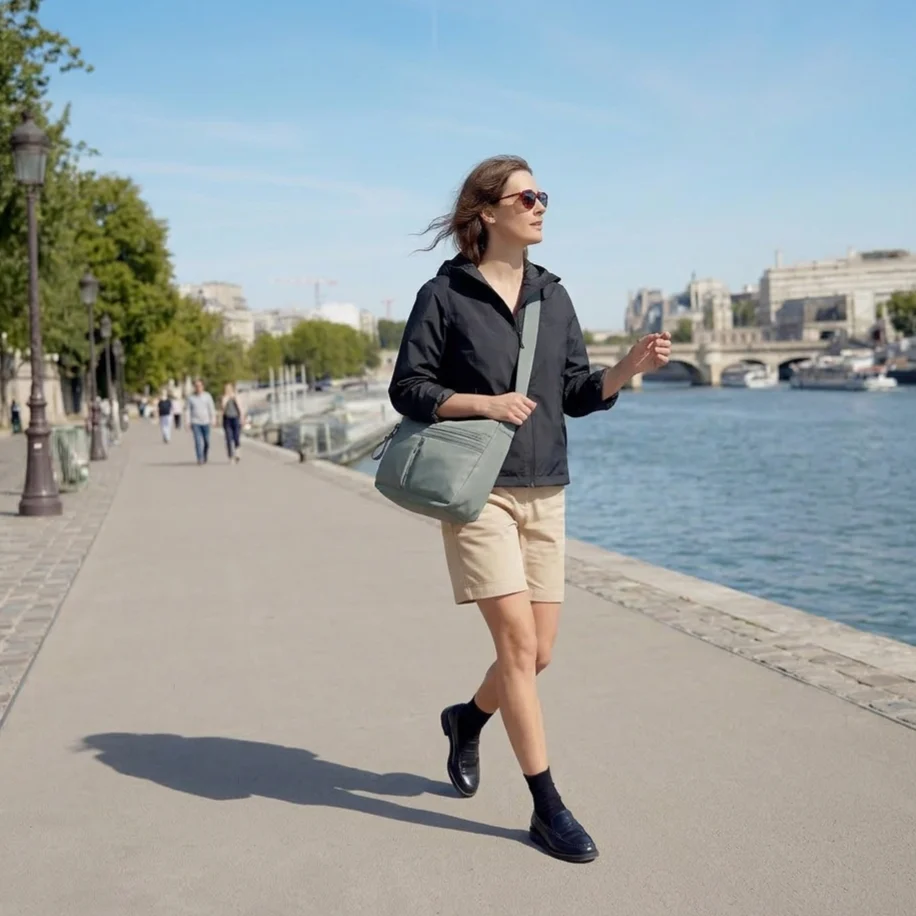 ALEX | Large Crossbody A4 + RFID | 100% Recycled RPET